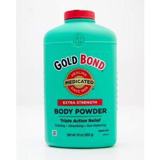 Gold Bond Extra Strength Body Powder Triple Action Relief with Talc net wt 10 oz