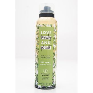 Love Beauty and Planet Hair Spray Coconut Milk & White Jasmine - 3 Medium Hold & Volume 6.8 oz