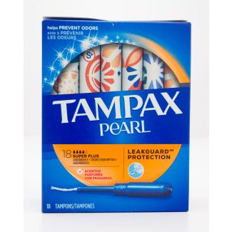 Tampax Pearl Super Plus Scented 18 Tampons