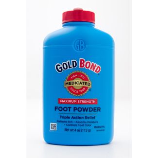 Gold Bond Medicated Maximum Strength Foot Powder Triple Action Relief net wt 4 oz