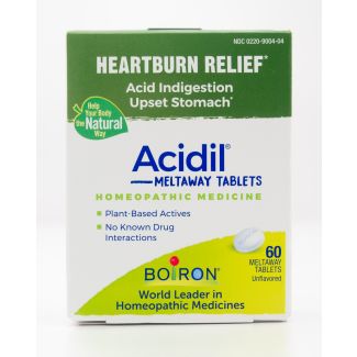 Boiron Acidil Heartburn Relief 60 Melt Away Tablets