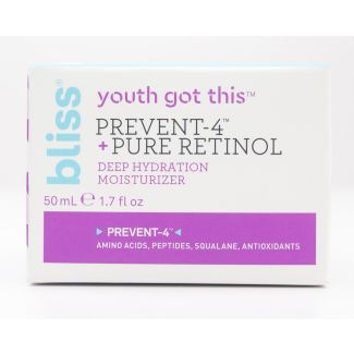Bliss Youth Got This Prevent-4 + Pure Retinol Deep Hydration Moisturizer 1.7 fl oz (50 mL)