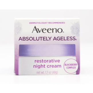 Aveeno Absolutely Ageless Restorative Night Cream Blackberry Complex net wt 1.7 oz
