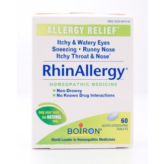 Boiron RhinAllergy 60 Quick-Dissolving Tablets
