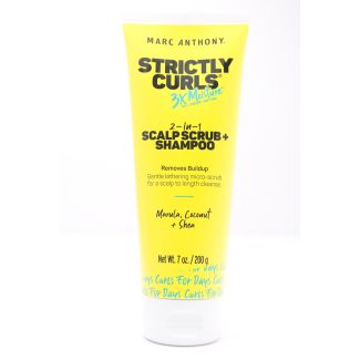 Marc Anthony Strictly Curls 2-in-1 Scalp Scrub + Shampoo Marula, Coconut + Shea net wt 7 oz