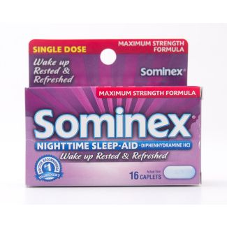 Sominex Nighttime Sleep-Aid Maximum Strength Formula 16 Caplets
