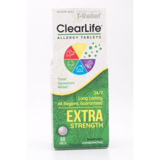 T-Relief ClearLife Allergy Tablets Extra Strength 60 Tablets