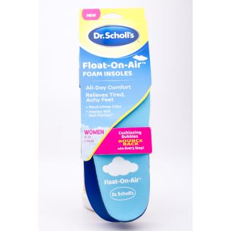 Dr. Scholl's Float-On-Air Foam Insoles Women's Size 6-10 1 Pair