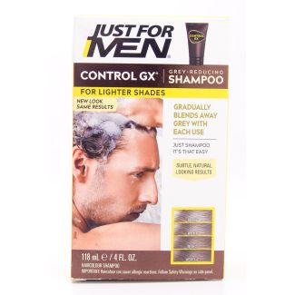 Just For Men Control GX Grey Reducing Shampoo for Lighter Shades 118 mL (4 fl oz)