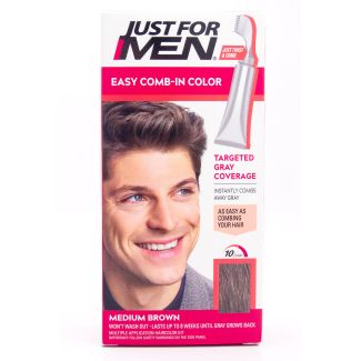 Just For Men Easy Comb-In Color A-35 Medium Brown Multiple Application Kit
