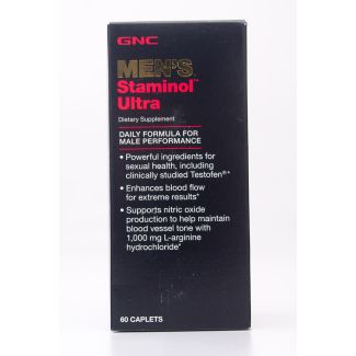 GNC Men's Staminol Ultra Dietary Supplement 60 Caplets