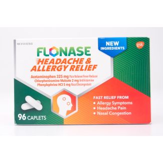Flonase Headache & Allergy Relief 96 Caplets