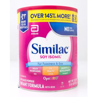 Similac Soy Isomil Powder Infant Formula with Iron net wt 30.8 oz