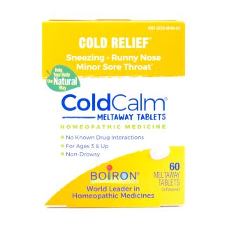Boiron ColdCalm Unflavored 60 Meltaway Tablets