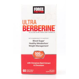 ForceFactor Ultra Berberine Glucose & Metabolism Formula 60 Capsules