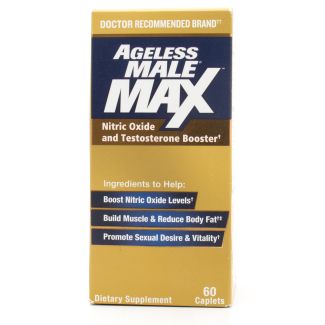 Ageless Male Max Nitric Oxide and Testosterone Booster 60 Caplets