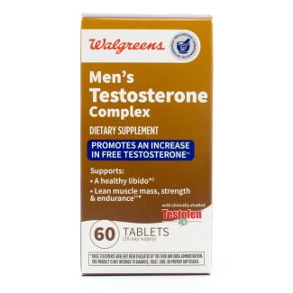 Walgreens Men's Testosterone Complex 60 Tablets (30 Day Supply)