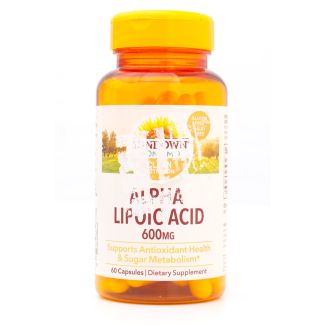 Sundown Non-GMO Alpha Lipoic Acid 600mg 60 Capsules