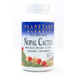 Planetary Herbals Full Spectrum Nopal Cactus Prickly Pear Cactus 1000mg 120 Tablets