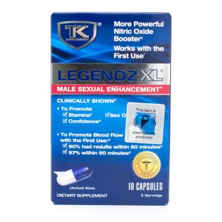 TK Supplements Legendz XL Male Sexual Enhancement 10 Capsules (5 Servings)