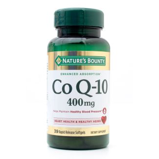 Nature's Bounty Enhanced Absorption CO Q-10 400mg 39 Rapid Release Softgels