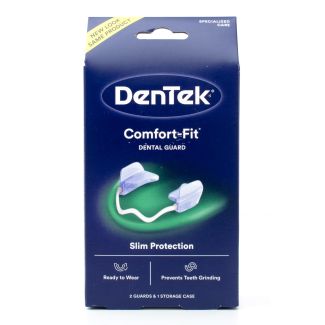 DenTek Comfort-Fit Slim Protection Dental Guard 2 Guards & 1 Storage Case
