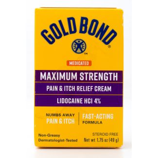 Gold Bond Medicated Maximum Strength Pain & Itch Relief Cream net wt 1.75 oz