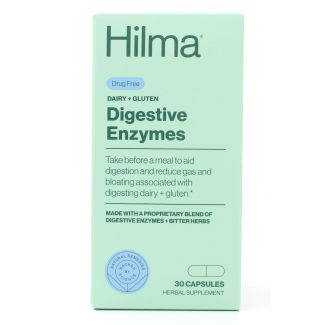 Hilma Dairy + Gluten Digestive Enzymes Herbal Supplement 30 Capsules