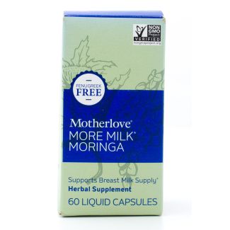 Motherlove More Milk Moringa Herbal Supplement 60 Liquid Capsules
