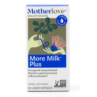 Motherlove More Milk Plus Herbal Supplement 60 Liquid Capsules