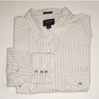 American Eagle Extreme Slim Fit Western Snap Shirt Men's Large - L