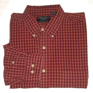 American Eagle Plaid Shirt Men's Large - L