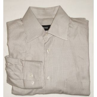 Boss by Hugo Boss Striped Twill Shirt - 14.5 32/33