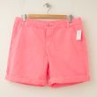 NEW Gap Women's Boyfriend Roll-Up Shorts in Neon Blazing Pink