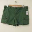 NEW Gap Women's Frayed Cargo Shorts in Jungle Green