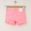 GapKids Girl's 1969 Classic Rolled Hem Denim Shorts in Neon Flamingo (back)