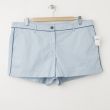 NEW Gap Sunkissed Piped Khaki Short Shorts in Rain Blue 