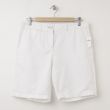 NEW Gap Boyfriend Roll-Up Linen Bermuda Shorts in Optic White