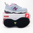 New Balance Women's Steel Toe 627 Suede Work Shoes WID627GP in Light Grey