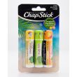 Chapstick Tropical Paradise Collection - Aloha Coconut, Key Lime, Mango Sunrise 3 Sticks - net wt 0.15 oz (4g) Each