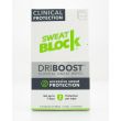 SweatBlock DriBoost Clinical Sweat Wipes Unscented Antiperspirant 5 Wipes